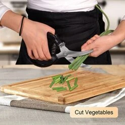 Poultry Shears Heavy Duty Spring Loaded Stainless Steel Sharp Hard Kitchen Scissors Heavy Duty With Safety Lock Meat Scissors For Chicken Bone Cutting, Fish, Vegetable, Food Chopping -Peugeot Shop 511N2B8D2AL