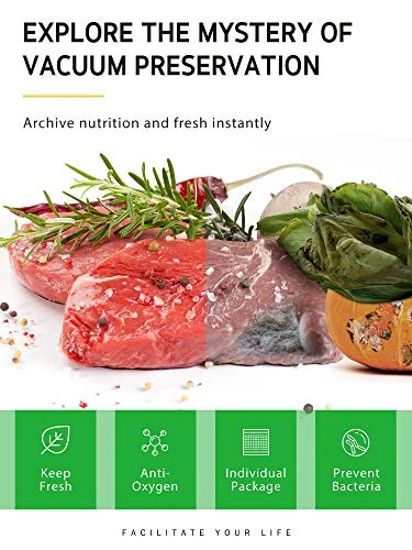 Vacuum Sealer Bags, 6 Pack 3 Rolls 11" X 20' And 3 Rolls 8" X 20' Commercial Grade Bag Rolls, Food Vac Bags For Storage, Meal Prep Or Sous Vide 4 Vacuum Sealer Bags, 6 Pack 3 Rolls 11" X 20' And 3 Rolls 8" X 20' Commercial Grade Bag Rolls, Food Vac Bags For Storage, Meal Prep Or Sous Vide - Image 4