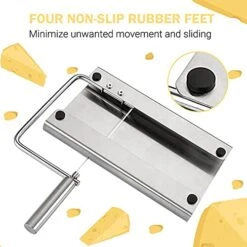 Wire Cheese Slicer,Stainless Steel Cheese Slicer With Accurate Size Scale,Stainless Steel Cheese Cutter With Serving Board 8 Wire Cheese Slicer,Stainless Steel Cheese Slicer With Accurate Size Scale,Stainless Steel Cheese Cutter With Serving Board -Peugeot Shop 511UThh4TxS