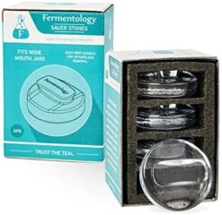 Sauer Stone Glass Weights – Pickling And Fermenting Weights - Set Of 8 - Regular Mouth Mason Jar Fermentation -Peugeot Shop 511Ze9Ehn9L. AC