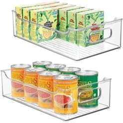 Slim Stackable Plastic Storage Organization Bin With Handles For Kitchen Cabinet, Pantry, Shelf, Refrigerator, Home Organizer For Fruit, Potatoes, Onions, Drinks, Snacks, Pasta, 2 Pack, Clear 20 Slim Stackable Plastic Storage Organization Bin With Handles For Kitchen Cabinet, Pantry, Shelf, Refrigerator, Home Organizer For Fruit, Potatoes, Onions, Drinks, Snacks, Pasta, 2 Pack, Clear -Peugeot Shop 511b1MPzRXL. AC