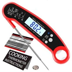 WAFA Instant Read Meat Thermometer, Waterproof Ultra Fast Cooking Thermometer With Bottle Opener Backlight And Calibration, Digital Food Thermometer For Kitchen, Outdoor Cooking, Grill And BBQ 9 WAFA Instant Read Meat Thermometer, Waterproof Ultra Fast Cooking Thermometer With Bottle Opener Backlight And Calibration, Digital Food Thermometer For Kitchen, Outdoor Cooking, Grill And BBQ -Peugeot Shop 511fkBLzqL