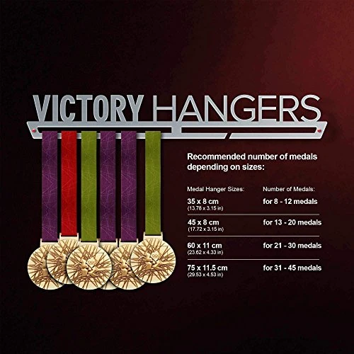 VICTORY HANGERS Riding Medal Hanger Display - Wall Mounted Award Metal Holder - 100% Stainless Steel Rack For Champions 4 VICTORY HANGERS Riding Medal Hanger Display - Wall Mounted Award Metal Holder - 100% Stainless Steel Rack For Champions - Image 4