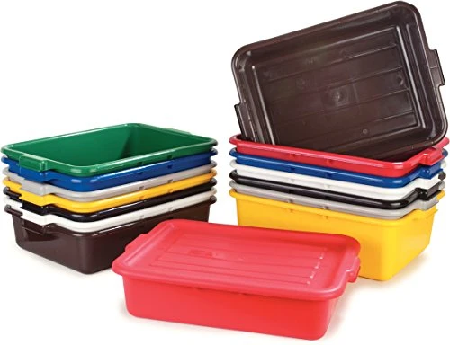 N4401103 Comfort Curve™ Ergonomic Wash Basin Tote Box, 7" Deep, Black 4 N4401103 Comfort Curve™ Ergonomic Wash Basin Tote Box, 7" Deep, Black - Image 4