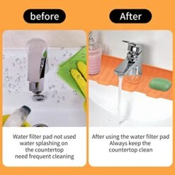 Faucet Mat For Kitchen Sink,Splash Guard Silicone Faucet Water Catcher Sink Mat,Rubber Drying Mat For Kitchen & Bathroom RV Countertop Drip Protector (Black) 10 Faucet Mat For Kitchen Sink,Splash Guard Silicone Faucet Water Catcher Sink Mat,Rubber Drying Mat For Kitchen & Bathroom RV Countertop Drip Protector (Black) -Peugeot Shop 512H6CqaCgL