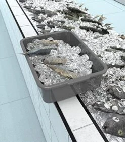 5-Pack Commercial Bus Tubs Box/Tote Box, Plastic Storage With Handles, Wash Basin Tub 8 Liter (Gray) -Peugeot Shop 512IJipcH6L