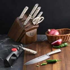 H1 Series 1026153 German Steel Forged 10-Piece Knife Block Set 9 H1 Series 1026153 German Steel Forged 10-Piece Knife Block Set -Peugeot Shop 512Iwb4B64L
