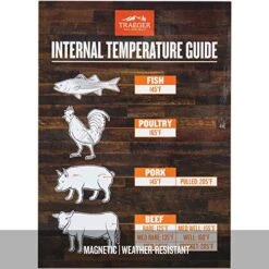 Traeger Pellet Grills BAC462 Internal Temperature Guide Reference Magnet, Brown And White -Peugeot Shop 512VJqjA9HL
