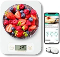 Smart Food Scale For Weight Loss, Kitchen Food Scales Digital Weight Grams And Oz With Nutritional Calculator, Food Weight Scale For Diet, Keto, Macro, Calorie, Baking, Meal Prep 0.1oz/11lb 23 Smart Food Scale For Weight Loss, Kitchen Food Scales Digital Weight Grams And Oz With Nutritional Calculator, Food Weight Scale For Diet, Keto, Macro, Calorie, Baking, Meal Prep 0.1oz/11lb -Peugeot Shop 512W8XpW6aL. AC