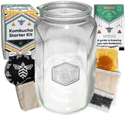 Home Brewing Starter Kit – Craft A Brew Kombucha Tea Starter Kit – Home Kombucha Kit – Fermentation Starter With Kombucha SCOBY – 1 Gallon -Peugeot Shop 512fbOEDaL. AC