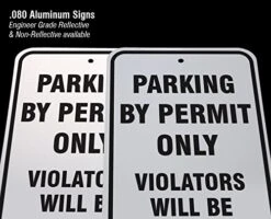 Warning Corvette Parking Only Sign 12" Wide X 18" Tall Heavy Gauge Aluminum -Peugeot Shop 5137LgS48kL