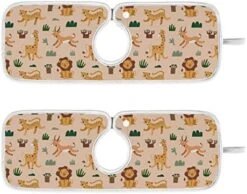 Kcldeci 2 Pack Faucet Mat Splash Guard For Kitchen Sink,Felines Lion Jaguar Funny Giraffe 30x5 Inch Faucet Handle Drip Catcher Tray Absorbent Mat Fast Dry Mat For Kitchen, Bathroom -Peugeot Shop 513J6QO7kuL. AC