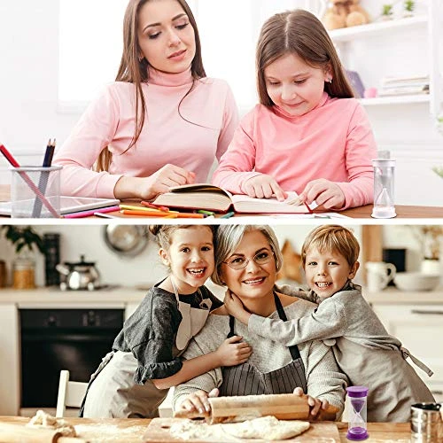 Sand Timer, Acrylic Hourglass Timer Colorful Sandglass Timer 1 Min/2 Mins/3 Mins/5 Mins/10 Mins/15 Mins Sand Clock Timer For Games Classroom Home Office(Pack Of 6) 5 Sand Timer, Acrylic Hourglass Timer Colorful Sandglass Timer 1 Min/2 Mins/3 Mins/5 Mins/10 Mins/15 Mins Sand Clock Timer For Games Classroom Home Office(Pack Of 6) - Image 5