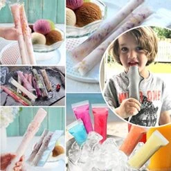 Popsicle Holder Bags Mermaid And Shark Ice Pop Sleeves Freezer Reusable Popsicle Covers 10 Pc -Peugeot Shop 513PgBCNSpL