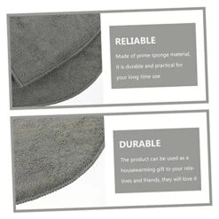 5pcs Sink Protector Cloth Drip Protector Faucet Absorbent Faucet Wrap Around Mat Drying Splashes Dish Mat Home Supply Washable Sink Fiber Pads Hand Pad Catch Water Grey Sponge -Peugeot Shop 513UXyshxuL