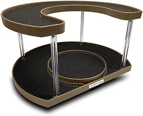 Spice Rack Organizer For Cabinet Lazy Susan Organizer Rotating Spice Holder Shelf With Double Spinners - Pantry Spice Racks For Cabinets So Spices Are Easy To Find Made In USA 14 Spice Rack Organizer For Cabinet Lazy Susan Organizer Rotating Spice Holder Shelf With Double Spinners - Pantry Spice Racks For Cabinets So Spices Are Easy To Find Made In USA - Image 14