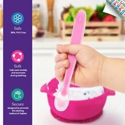 Best First Stage Baby Infant Spoons, 5-Pack, Soft Silicone Baby Spoons Training Spoon Gift Set For Infant 7 Best First Stage Baby Infant Spoons, 5-Pack, Soft Silicone Baby Spoons Training Spoon Gift Set For Infant -Peugeot Shop 513d7GzIIOL