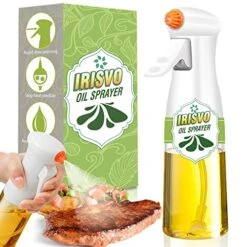 Oil Sprayer For Cooking, 200 Ml Olive Oli Sprayer, Oil Mister, Food Grade Olive Oli Sprayer Bottle, Oil Spritzer For Cooking, Kitchen, Air Fryer, Salad, Baking, Grilling, Frying, Roasting (White)