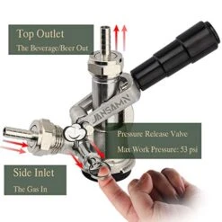 Jansamn Keg Coupler, Sankey D Tap With Stainless Steel Probe, Keg Coupler D System With Black Handle & Hose Clamp, D Style 10 Jansamn Keg Coupler, Sankey D Tap With Stainless Steel Probe, Keg Coupler D System With Black Handle & Hose Clamp, D Style -Peugeot Shop 513fy4Q7awL
