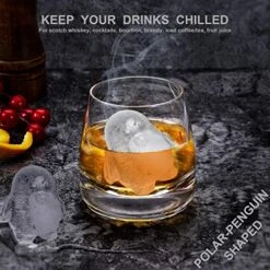 3D Penguin Ice Cube Tray, 2.2" Large Thicked Silicone Fun Shapes Whiskey Ice Mold With Funnel For Cocktails,Bourbon,Brandy, Whiskey Gifts For Men 3 3D Penguin Ice Cube Tray, 2.2" Large Thicked Silicone Fun Shapes Whiskey Ice Mold With Funnel For Cocktails,Bourbon,Brandy, Whiskey Gifts For Men -Peugeot Shop 513p29KtlcL
