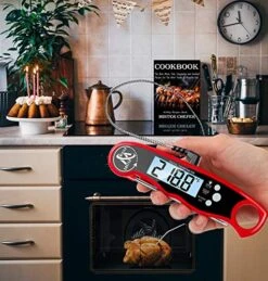 Best Digital Meat Thermometers For Cooking - Waterproof Instant Read Food Thermometer - Liquids Candy BBQ Grill Kitchen Thermometer With Long Probe, Perfect For Grilling And Smoking -Peugeot Shop 513rFU5BOzL