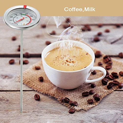 2 Pieces Stainless Steel Thermometer Immediate Read 2 Inch Dial Thermometer 7.8 Or 11.8 Inch Long Stem Fry Thermometer With Metal Retaining Clip And 2 Pieces Plastic Sleeves (7.8 Inch) 6 2 Pieces Stainless Steel Thermometer Immediate Read 2 Inch Dial Thermometer 7.8 Or 11.8 Inch Long Stem Fry Thermometer With Metal Retaining Clip And 2 Pieces Plastic Sleeves (7.8 Inch) - Image 6