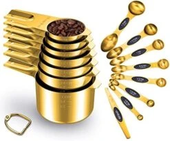 Stainless Steel Measuring Cups And Spoons Set Of 15 - Includes 7 Nesting Metal Measuring Cups, 8 Magnetic Measuring Spoons Set - Ideal Kitchen Gadgets For Cooking And Baking Needs 13 Stainless Steel Measuring Cups And Spoons Set Of 15 - Includes 7 Nesting Metal Measuring Cups, 8 Magnetic Measuring Spoons Set - Ideal Kitchen Gadgets For Cooking And Baking Needs -Peugeot Shop 5143NQYrmML. AC