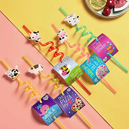 25 Cow Party Favors Drinking Straws Goodie Gifts For Boys Girls Holy Cow Im One Birthday Party Supplies With 2 PCS Cleaning Brushes 4 25 Cow Party Favors Drinking Straws Goodie Gifts For Boys Girls Holy Cow Im One Birthday Party Supplies With 2 PCS Cleaning Brushes - Image 4