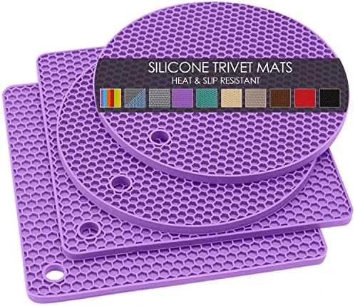 Silicone Microwave Mats, 12 Inch Multi-Use Microwave Mat Heat Resistant Pot Holders Hot Pads For Kitchen, Silicone Cover Pad For Microwave Oven Hot Pot Pans, Silicone Cover Pad, Light Gray 2 Pack 14 Silicone Microwave Mats, 12 Inch Multi-Use Microwave Mat Heat Resistant Pot Holders Hot Pads For Kitchen, Silicone Cover Pad For Microwave Oven Hot Pot Pans, Silicone Cover Pad, Light Gray 2 Pack - Image 14