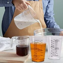 80pcs 8oz Disposable Epoxy Resin Mixing Cups, Clear Plastic Disposable Measuring Cups For Mixing Paint, Pigments, Epoxy Resins, Mixing Cups For Baking（80 Stirring Sticks Included） -Peugeot Shop 514L14nzMES