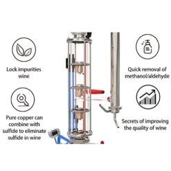 YUEWO 5.8Gal/22Litres Stainless Steel Still Wine Making Kit Water Distiller Home Brewing Kit For DIY Whisky Wine Brandy Gin Vodka Alcohol (Produce 92% ABV) -Peugeot Shop 514UZi2AEAL