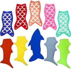 Popsicle Holder Bags Mermaid And Shark Ice Pop Sleeves Freezer Reusable Popsicle Covers 10 Pc -Peugeot Shop 514Uuk2rEAL. AC
