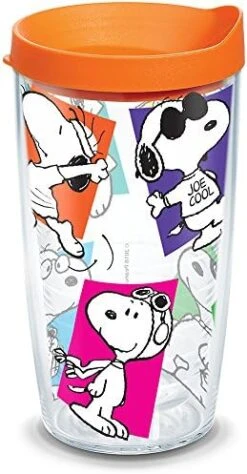 Tervis Peanuts Multi-Snoopy Made In USA Double Walled Insulated Tumbler Cup Keeps Drinks Cold & Hot, 24oz, Clear -Peugeot Shop 514Wq6NJfL. AC