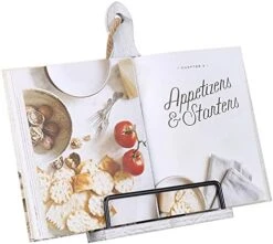 Oligt Cookbook Stand For Kitchen Counter Adjustable IPad Tablet Recipe Book Holder Rustic Wood Cutting Board Style - Brown 13 Oligt Cookbook Stand For Kitchen Counter Adjustable IPad Tablet Recipe Book Holder Rustic Wood Cutting Board Style - Brown -Peugeot Shop 514aJ5M2OUS. AC