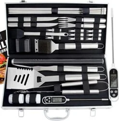 28pc BBQ Accessories Set With Thermometer - The Very Best Grill Gift On Birthday Wedding - Heavy Duty Stainless Steel Grill Set In Case For Outdoor Cooking Camping Grilling Smoking 15 28pc BBQ Accessories Set With Thermometer - The Very Best Grill Gift On Birthday Wedding - Heavy Duty Stainless Steel Grill Set In Case For Outdoor Cooking Camping Grilling Smoking -Peugeot Shop 514dIphPsvL. AC