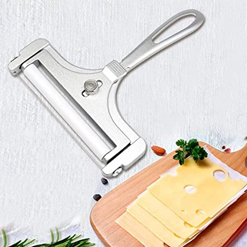 Stainless Steel Wire Cheese Slicer, Adjustable Thickness Cheese Cutter For Soft, Semi-Hard Cheeses Kitchen Cooking Tool 4 Stainless Steel Wire Cheese Slicer, Adjustable Thickness Cheese Cutter For Soft, Semi-Hard Cheeses Kitchen Cooking Tool - Image 4