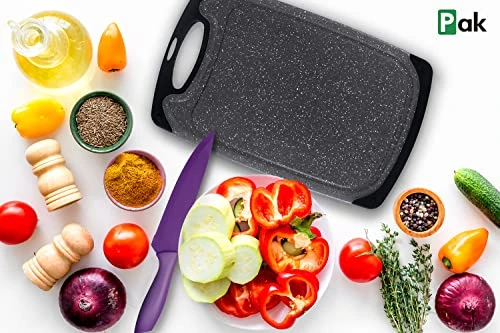 Cutting Boards Set, Chopping Board, Plastic Cutting Boards For Kitchen Dishwasher Safe BPA Free, Large Cutting Board, Cutting Boards For Kitchen, Meat Cutting Board, Slip Resistant, Juice Grooves 4 Cutting Boards Set, Chopping Board, Plastic Cutting Boards For Kitchen Dishwasher Safe BPA Free, Large Cutting Board, Cutting Boards For Kitchen, Meat Cutting Board, Slip Resistant, Juice Grooves - Image 4