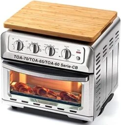 Cutting Board Compatible With TOA-70/TOA-65/TOA-60 Series Air Fryer Oven, Accessories For Convection Toaster Oven, With Heat Resistant Silicone Feet, Creates Storage Space, Protects Cabinet Cupboard -Peugeot Shop 514lisaVbFL. AC