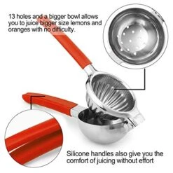 Lemon Squeezer Lime Squeezer Citrus Squeezer-Portable, Easy To Press And Clean-Premium Quality Stainless Steel Citrus Juicer Hand Press To Manually Extract Lemon, Lime, Orange Juices Easily -Peugeot Shop 514mhBtIOcL