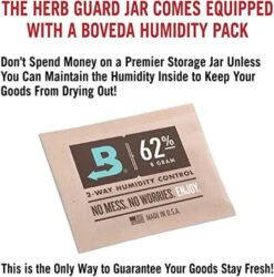 - 2 Oz Airtight Container & Smell Proof Jar (1 Liter) Humidity Pack Keeps Herbs Fresh For Months [3 Pack] -Peugeot Shop 514tvupb1PL