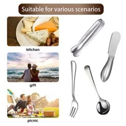 Charcuterie Accessories (14 Pcs), Cheese Spreaders For Charcuterie Board, Mini Serving Spoons, Forks And Mini Serving Tongs - Charcuterie Utensils For Butter, Cheese And Pastry Making 13 Charcuterie Accessories (14 Pcs), Cheese Spreaders For Charcuterie Board, Mini Serving Spoons, Forks And Mini Serving Tongs - Charcuterie Utensils For Butter, Cheese And Pastry Making -Peugeot Shop 514y0Qs2ATL