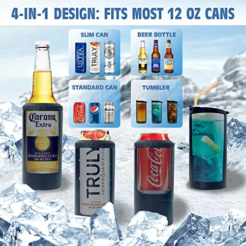 4-in-1 Dad Tumbler Gifts For Dad From Daughter Son - 12oz Dad Fuel Can Cooler Tumblers Travel Mug Cup - Stainless Steel Insulated Cans Coozie Christmas, Birthday, Father's Day Gift For Daddy 2 4-in-1 Dad Tumbler Gifts For Dad From Daughter Son - 12oz Dad Fuel Can Cooler Tumblers Travel Mug Cup - Stainless Steel Insulated Cans Coozie Christmas, Birthday, Father's Day Gift For Daddy - Image 2