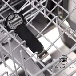 Magnetic Bottle And Can Opener For Refrigerator, Stainless Steel Manual Can Punch Opener For Liquid With Cap Catcher, Stick To Fridge For Easy Storage, Can Tapper Church Key With Magnet -Peugeot Shop 515Bx89PfaL