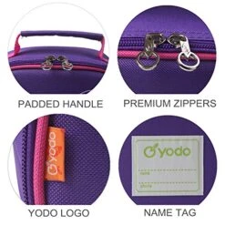 Yodo Kids Insulated Lunch Tote Bag With Name Tag For Girls, Butterfly 12 Yodo Kids Insulated Lunch Tote Bag With Name Tag For Girls, Butterfly -Peugeot Shop 515LSo9v3LL