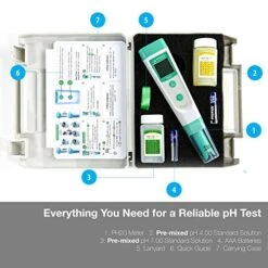 HM Digital COM-80 Electrical Conductivity And Total Dissolved Solids Hydro Tester & APERA Instruments AI209 Value Series PH20 Waterproof PH Tester Kit, ±0.1 PH Accuracy -Peugeot Shop 515NDrvyEoL 2