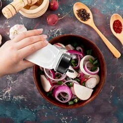 6 Pack 9.5 Oz Plastic Spice Jars With Black Cap, Clear And Safe Plastic Bottle Containers With Shaker Lids For Storing Spice, Herbs And Seasoning Powders, BPA Free, Made In USA -Peugeot Shop 515ScZCDV3L