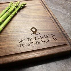 Personalized Cutting Board, Handmade Cutting Board - Personalized Gifts - Wedding Gifts For The Couple, Christmas Gifts, Gift For Parents, Anniversary Gift (6. #4 Couple Romantic Heart Design) -Peugeot Shop 515TBwIkXL