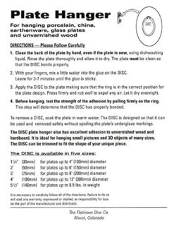 Adhesive Medium Plate Hanger Set (4-3 Inch Hangers) -Peugeot Shop 515cpCDO5hL 1