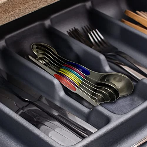 Measuring Spoons Set, Dual Sided(7PCS), Magnetic Measuring Spoons Stainless Steel Easy To Read, Measuring Spoons Stay Together Fits In Spice Jar 1 Measuring Spoons Set, Dual Sided(7PCS), Magnetic Measuring Spoons Stainless Steel Easy To Read, Measuring Spoons Stay Together Fits In Spice Jar