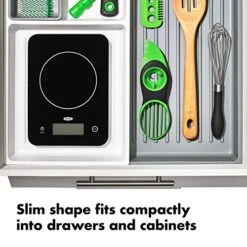 OXO Good Grips Everyday Glass Food Scale 11lbs/5kg & Good Grips Multi-Purpose Kitchen And Herbs Scissors -Peugeot Shop 515ixU2yEjL